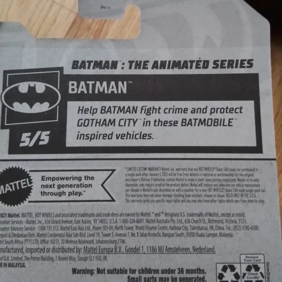 HOT WHEELS BATMAN - Picture 3 of 3